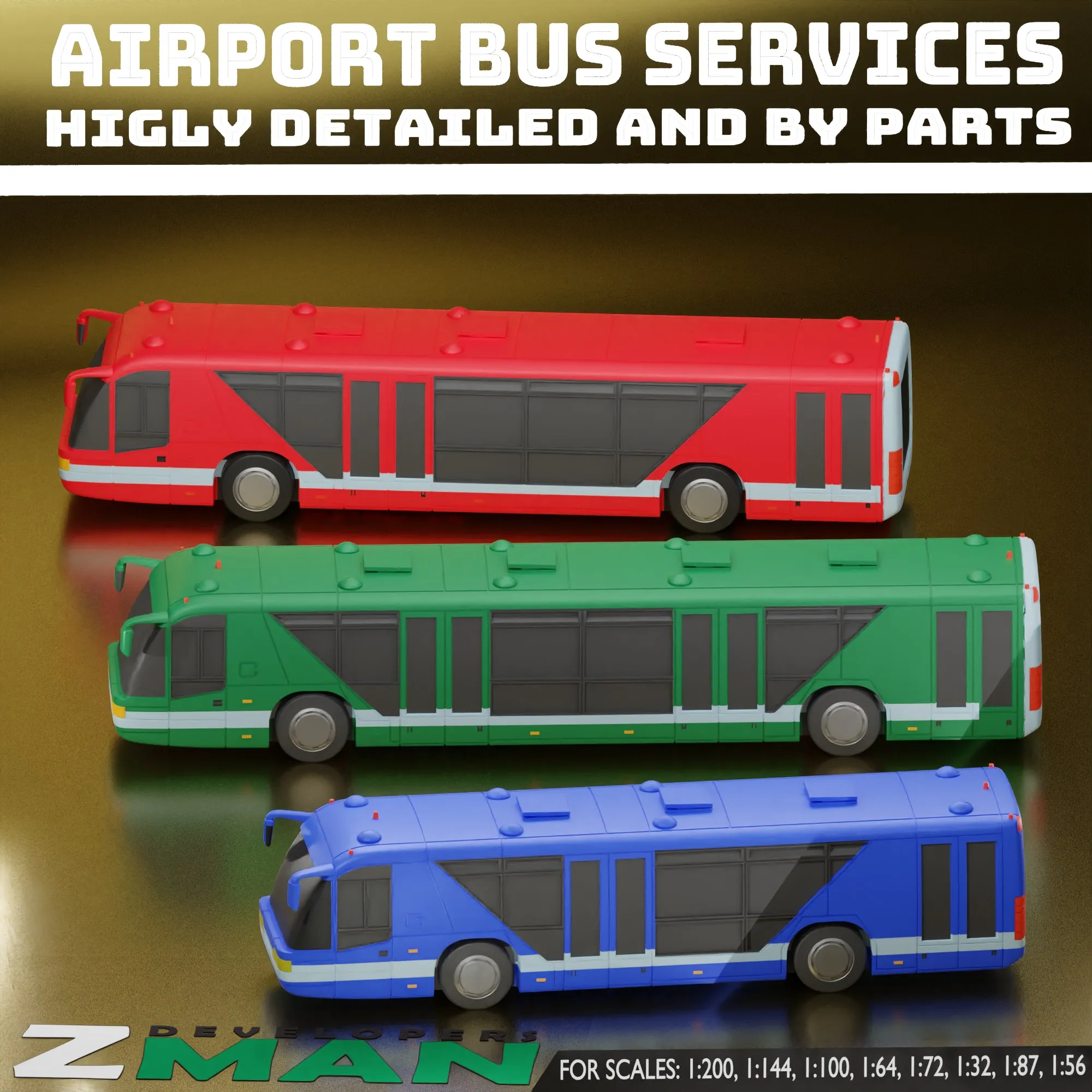 Neoplan Apron Buses (3 IN 1) V1
