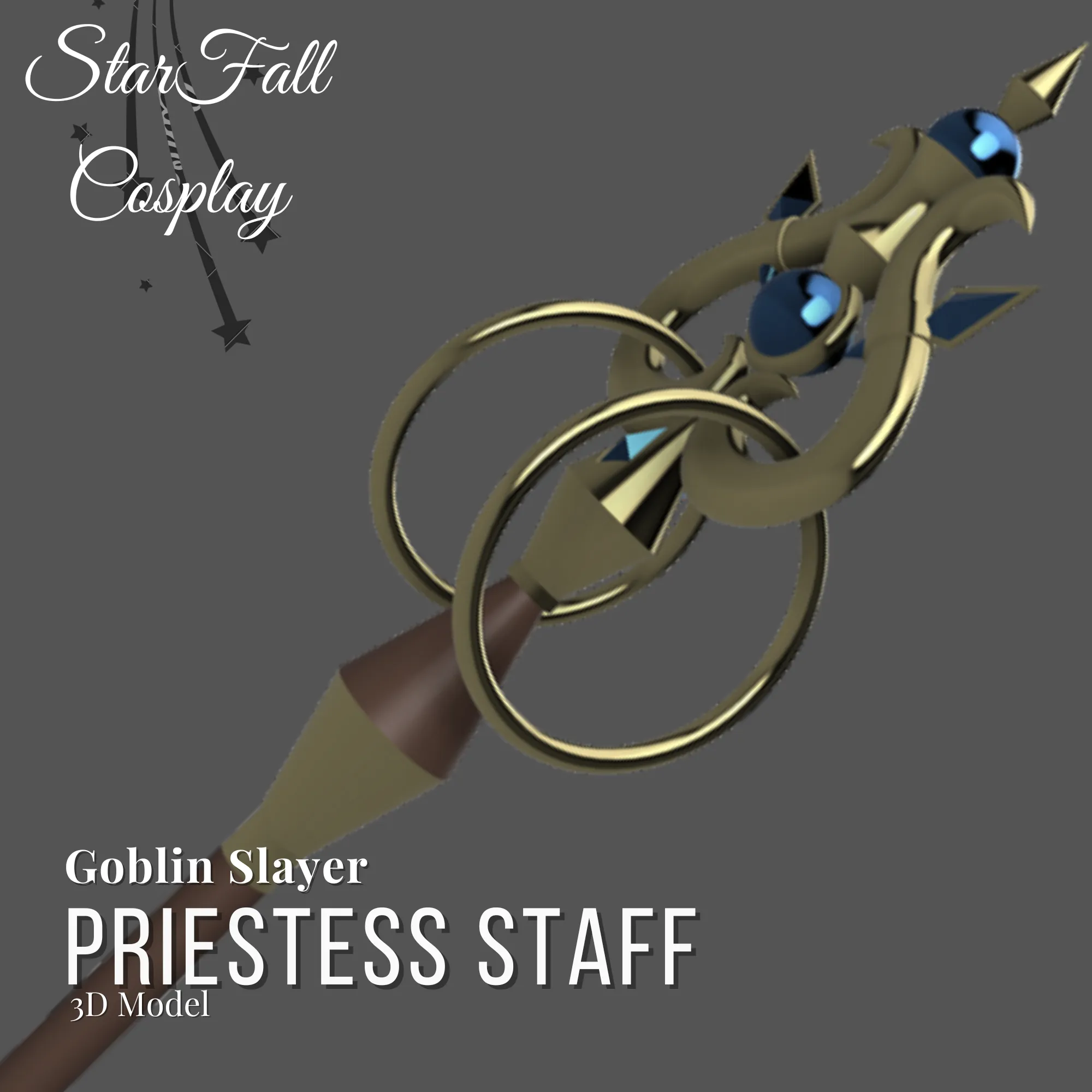 Priestess Staff 3D Model Goblin Slayer