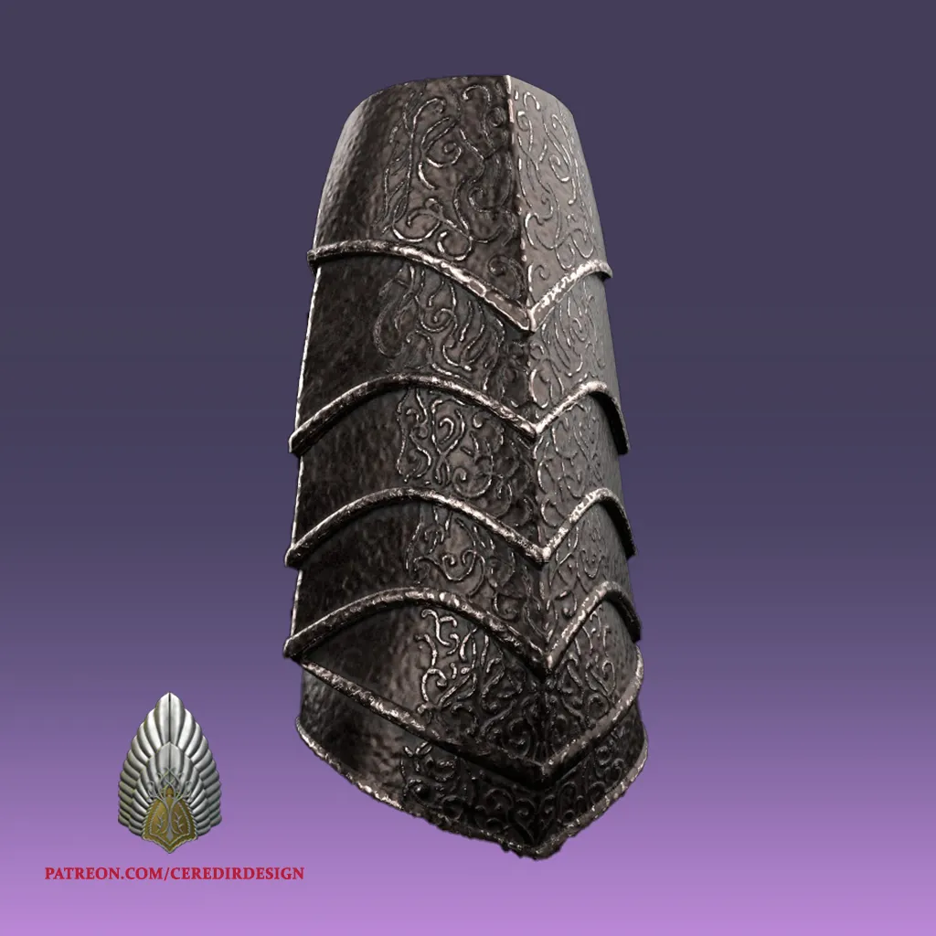 Armatura bicipite di Sauron Il signore degli anelli 3D DOWNLOAD DIGITALE