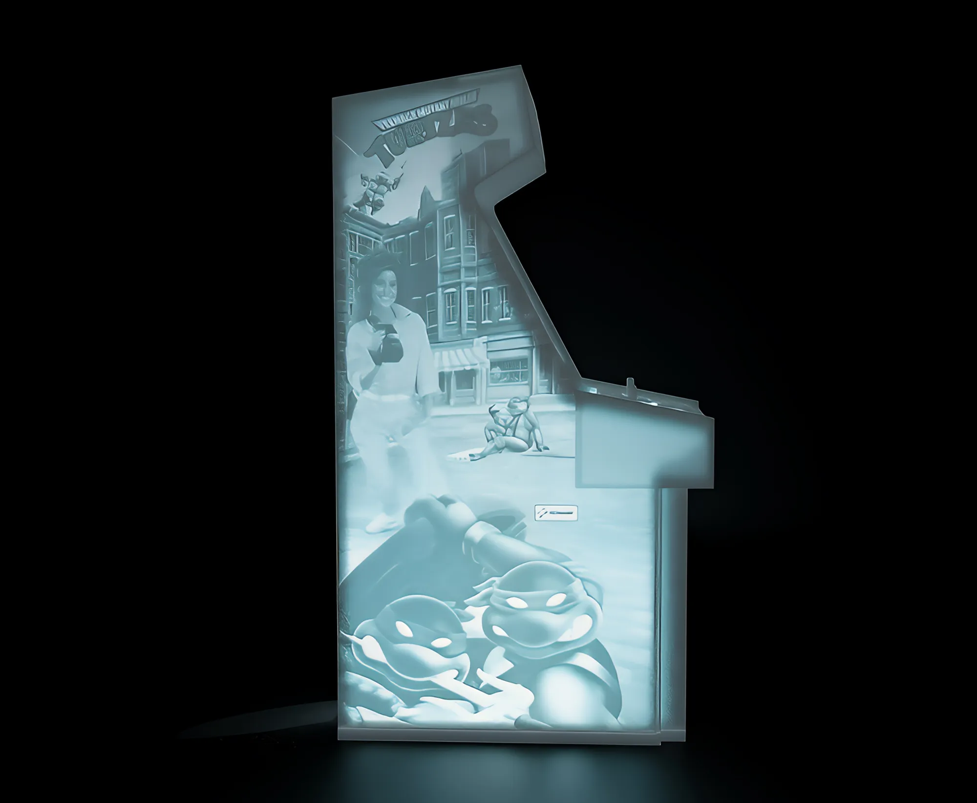 TMNT 1989 Arcade Cabinet with Lithophane