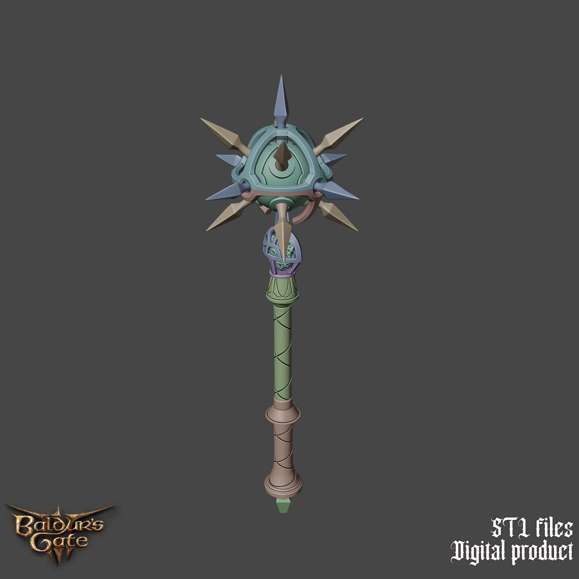 Fantasy Blood Of Lathander Mace Baldurs Gate 3