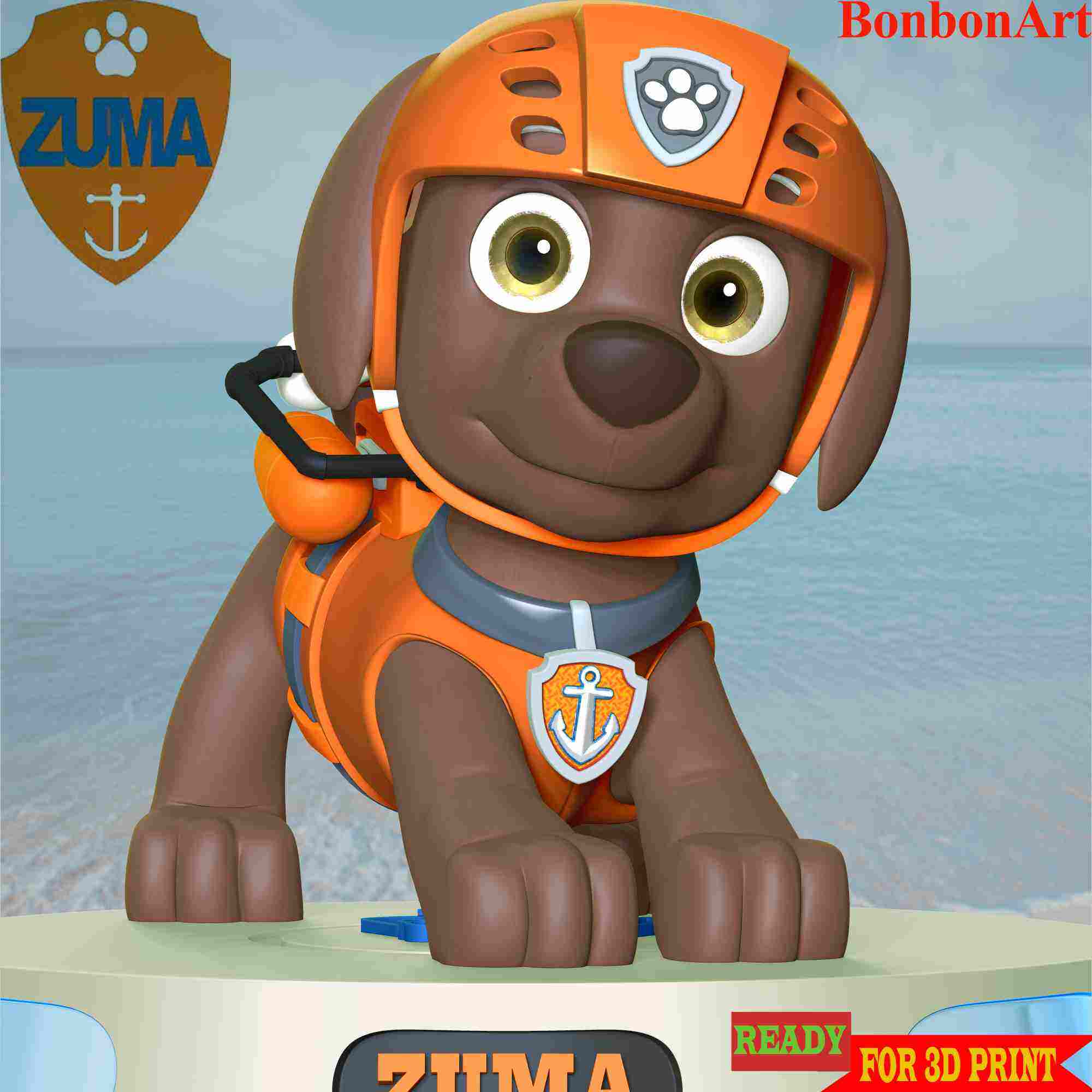 Zuma- Paw Patrol, 3D models download