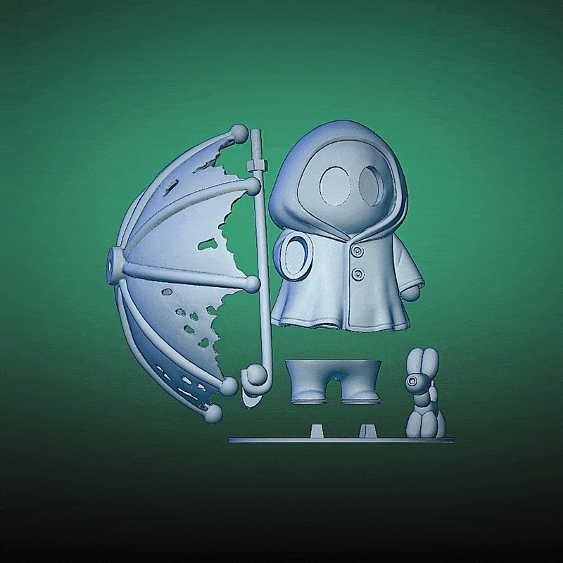 Ghost with sombrilla-1