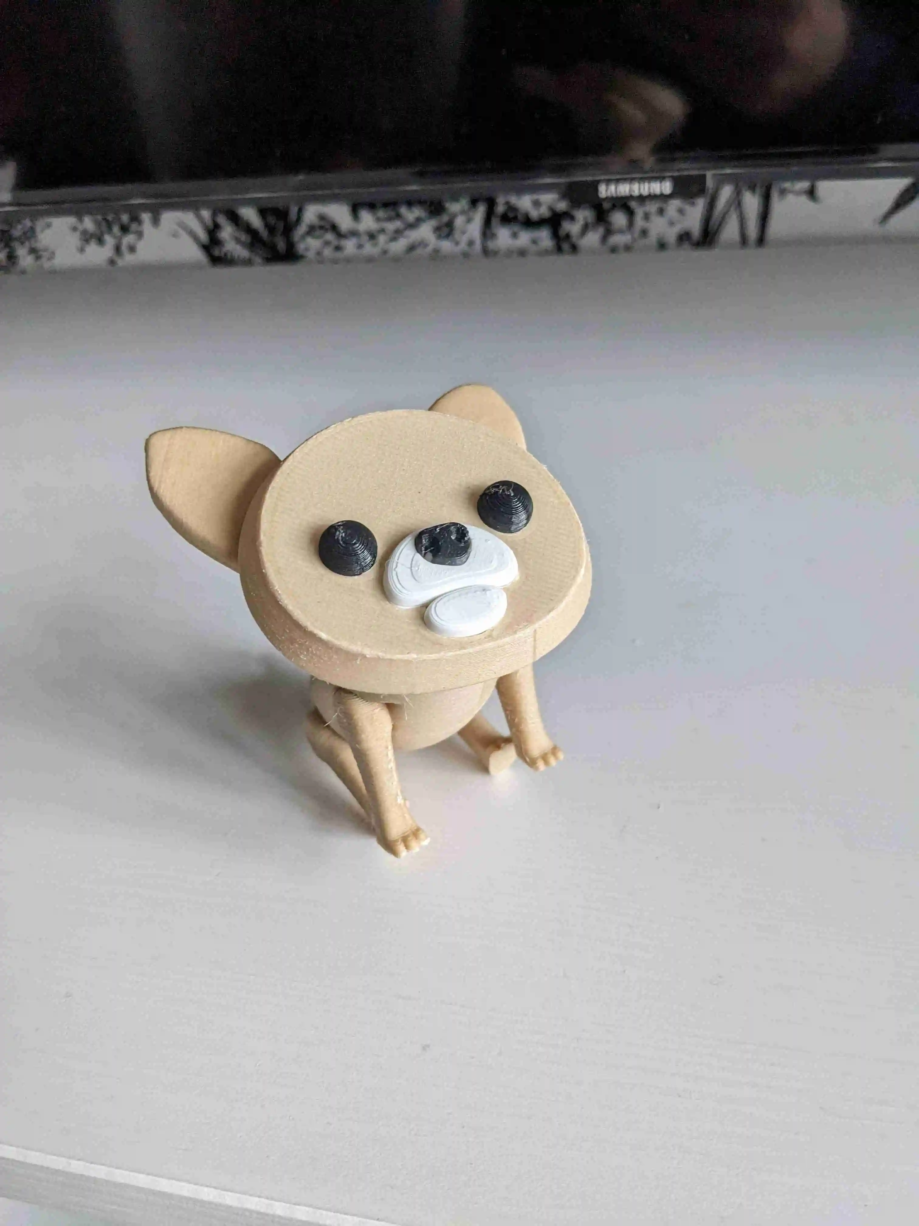 STL file Richard the Chihuahua - articulated toy dog 🐕・3D