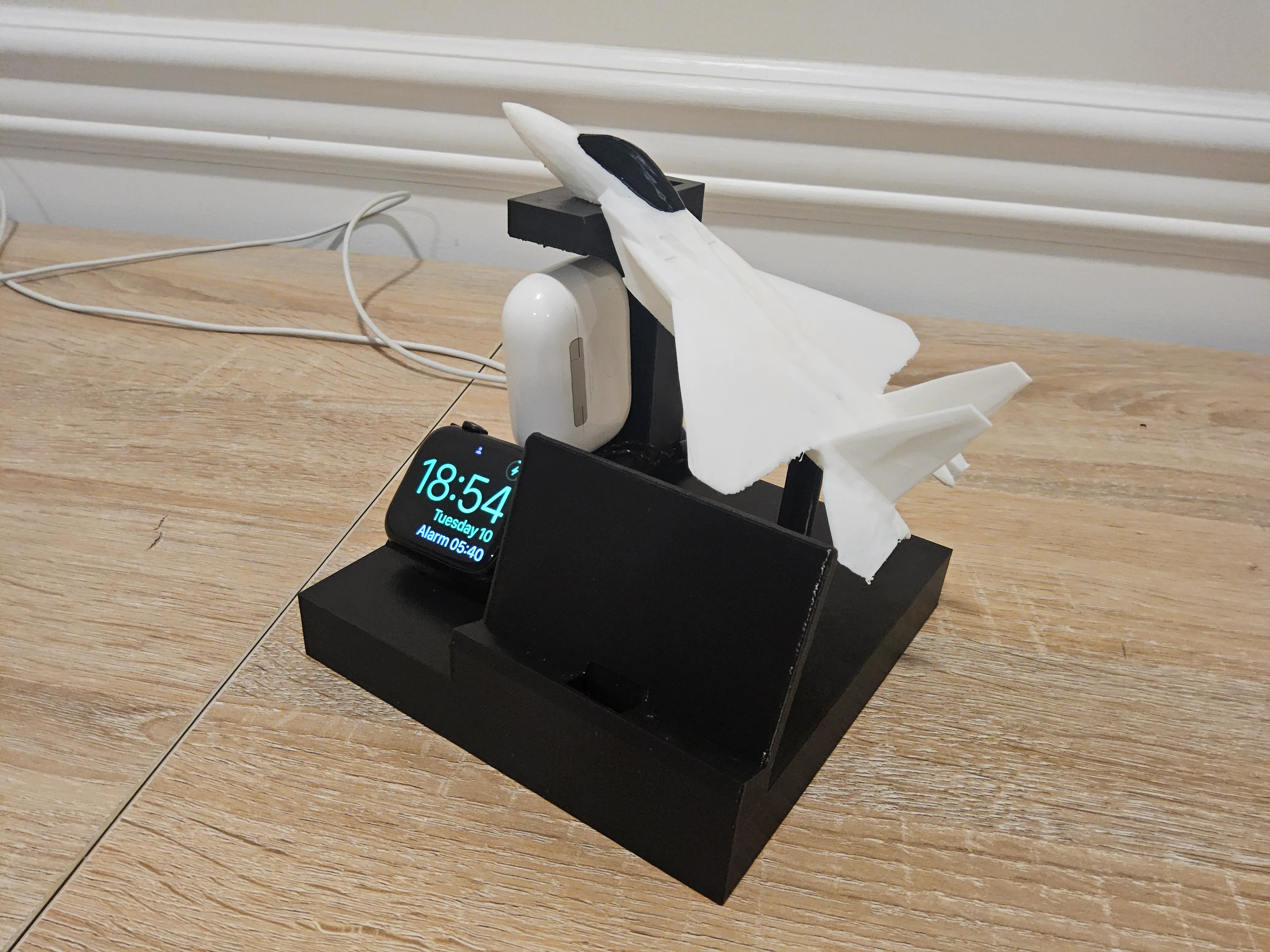 Fighter Jet Charging Dock - Phone, Watch, Earbuds