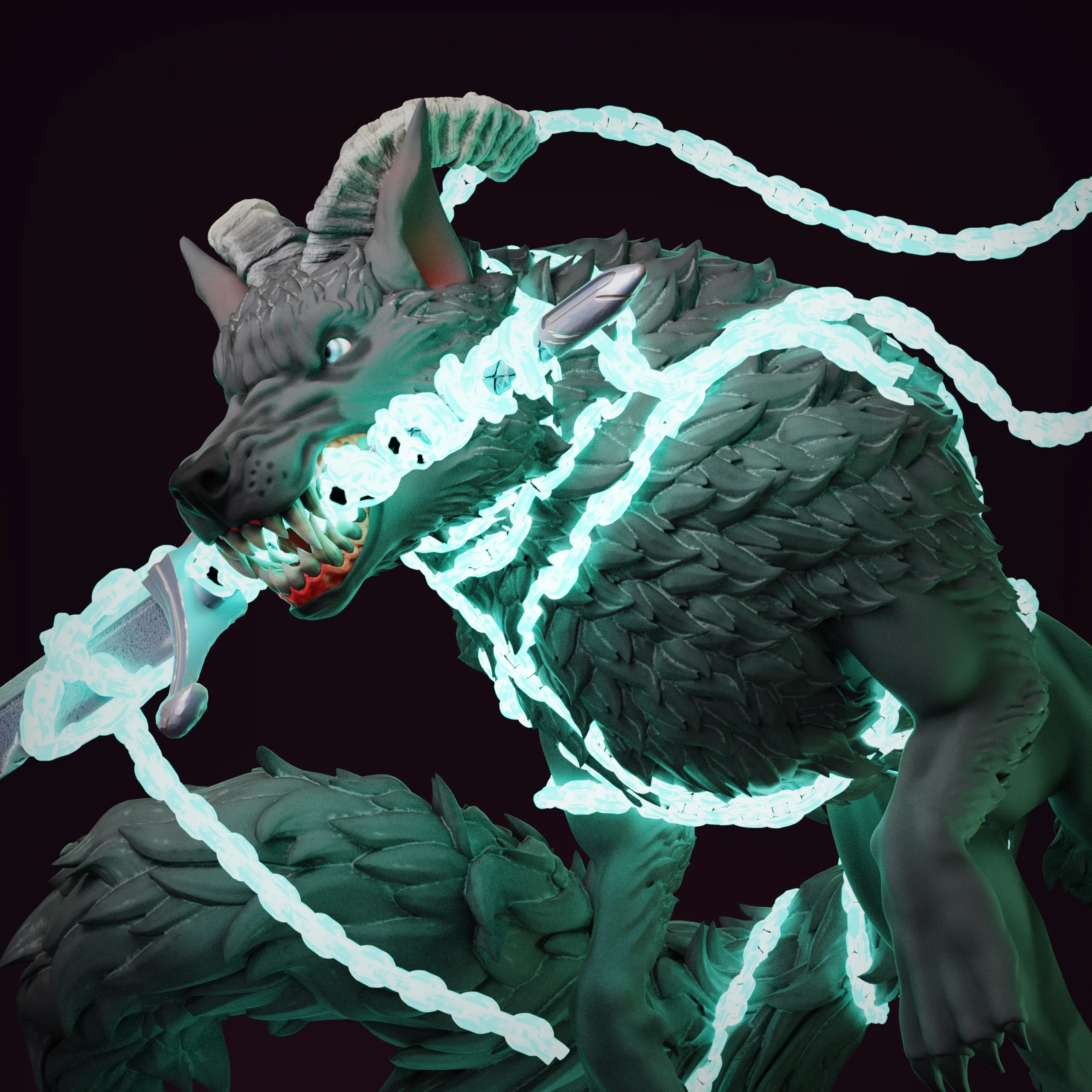 Fenrir - The Wolf God - Tabletop mini