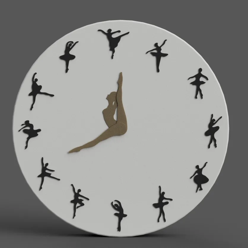 ballet clock for 3D print - CNC
