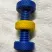 Double-headed knurled bolt and nut