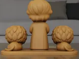 Chibi Daniel in the Lions Den 3D Print STL File-5