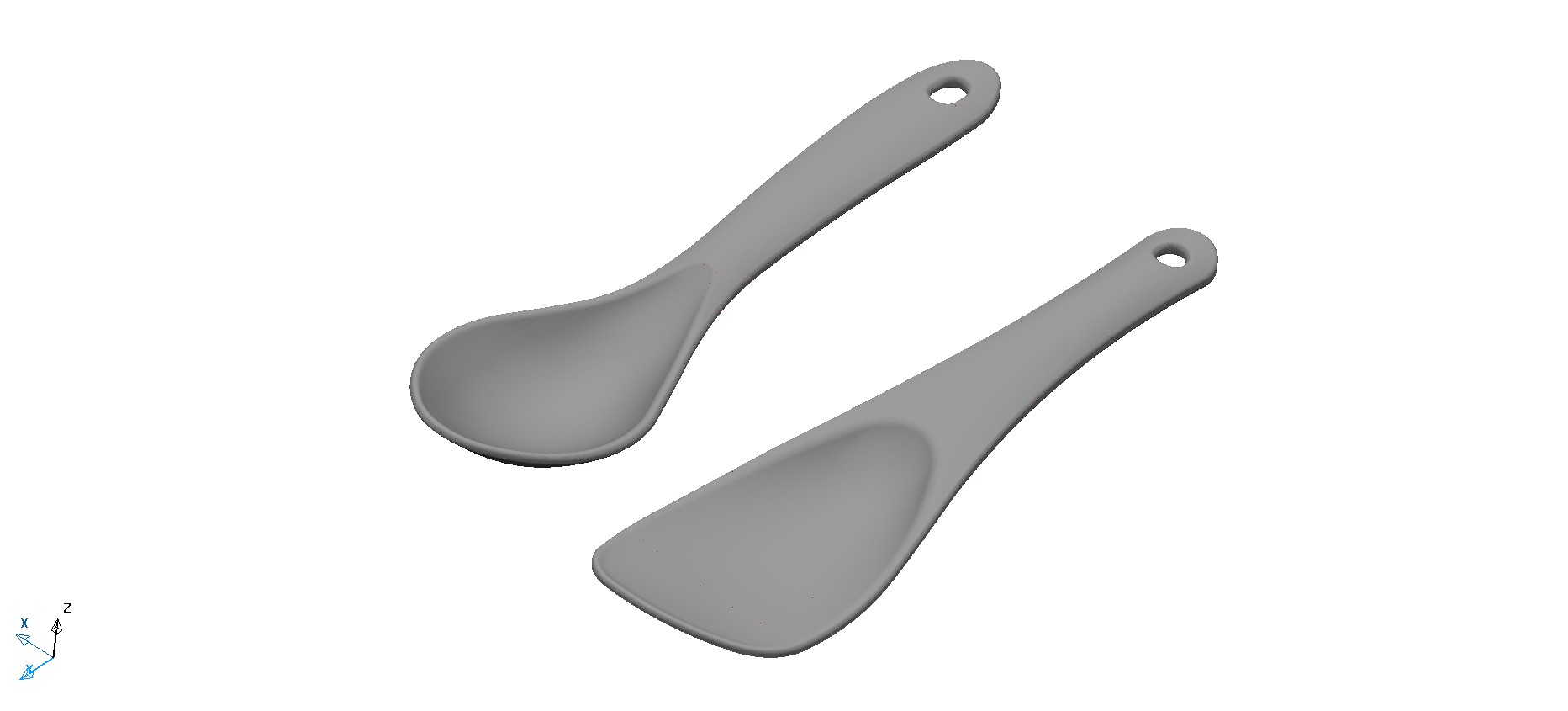 Big spoons for Curry & Rice | 3D models download | Creality Cloud