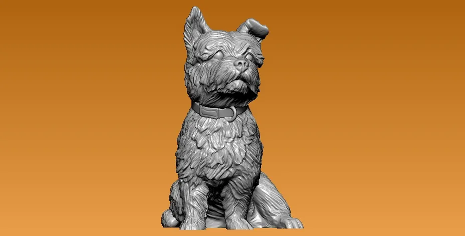 Tinny Dog statue - 3D print