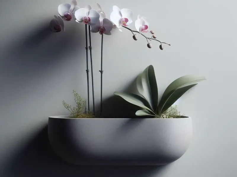 Wall-Mounted Orchid Planter – A Vertical Garden
