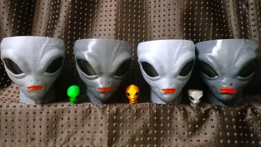 Alien Halloween decoration, plant pot, flower pot, bowl-1