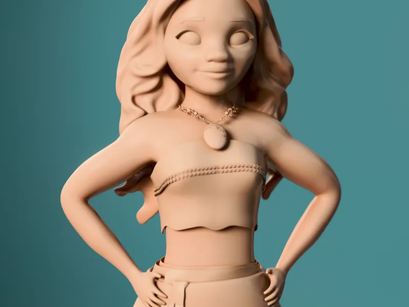 Moana Fan Art Figure – Inspirational Island Heroine 🌺✨