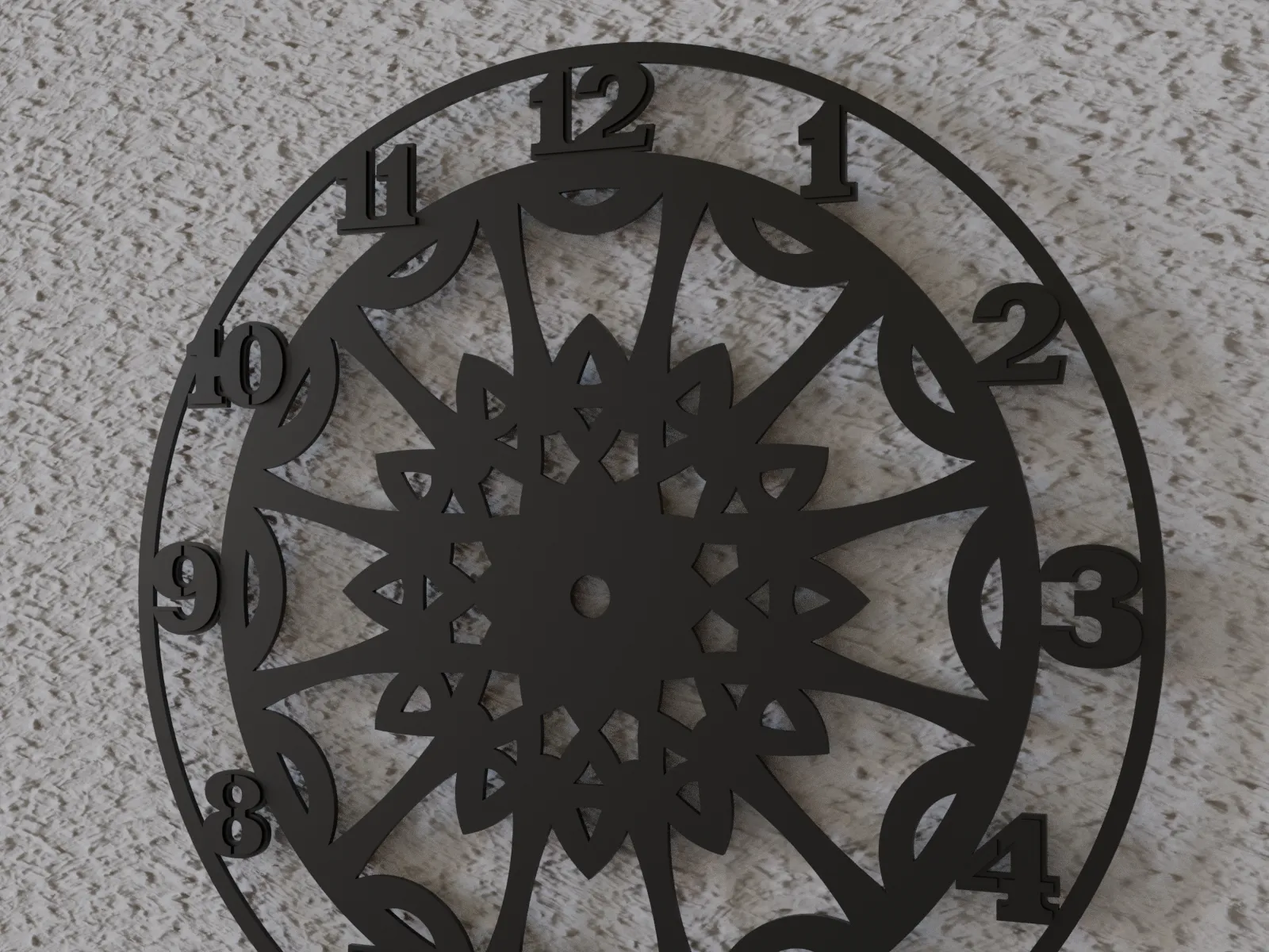 (FREE) mandala wall clock 4