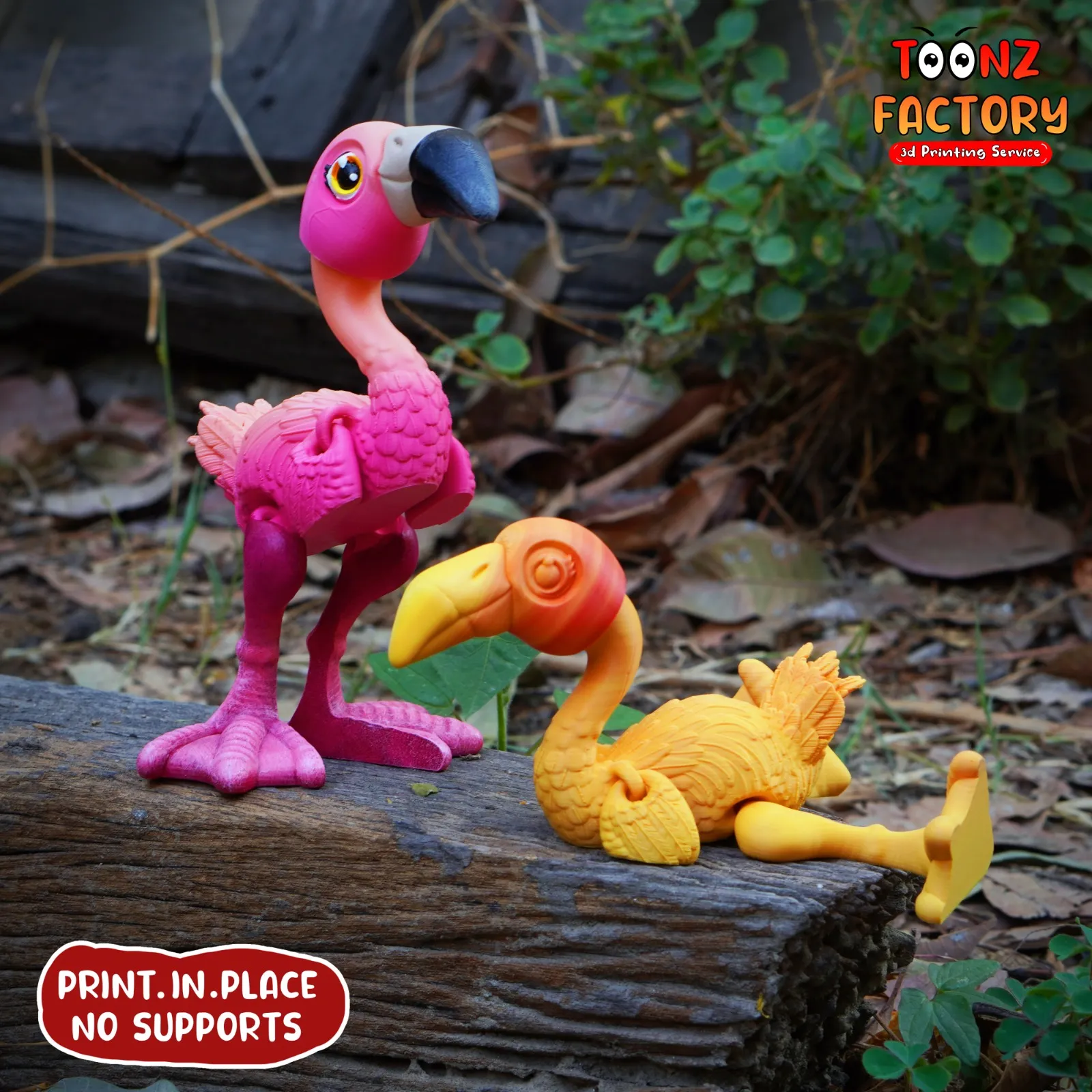 PRINT IN PLACE CUTE FLEXI FLAMINGO
