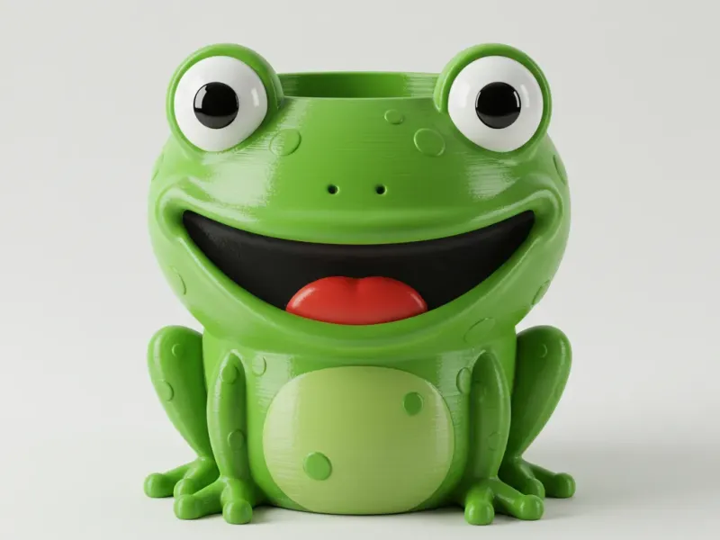 Leap of Bloom The Funny Frog Flower Pot 3D Print