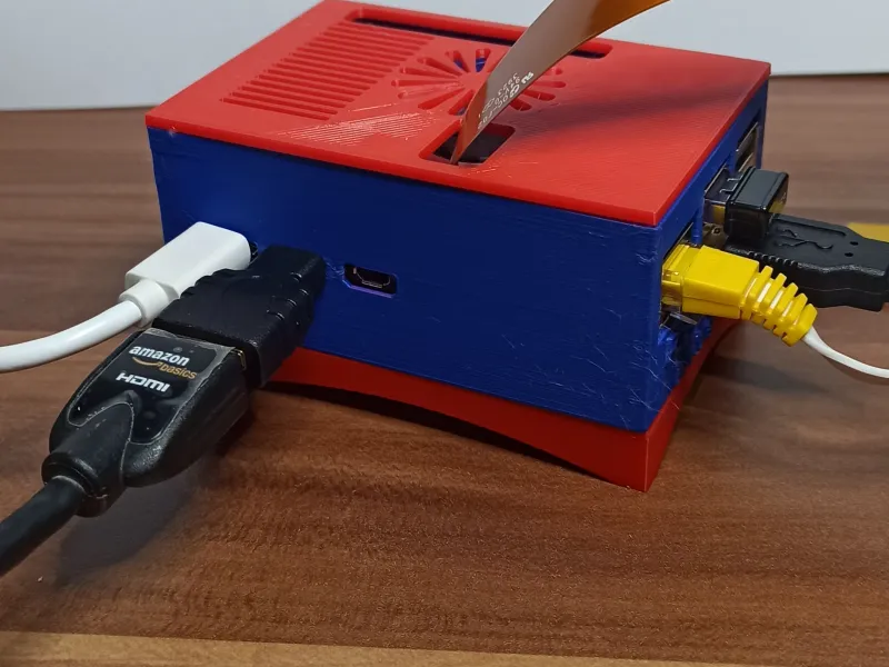 Compact Case for Raspberry Pi 5 with Pimoroni NVMe Base