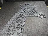 Geometric Giraffe Wall Hanger (Complex)-1
