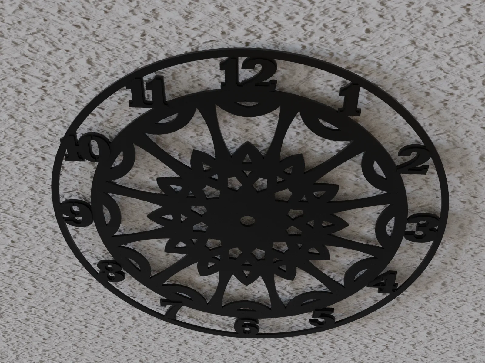 (FREE) mandala wall clock 4