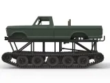 Redneck Rave Camion de boue sur chenilles Échelle 1:25-4