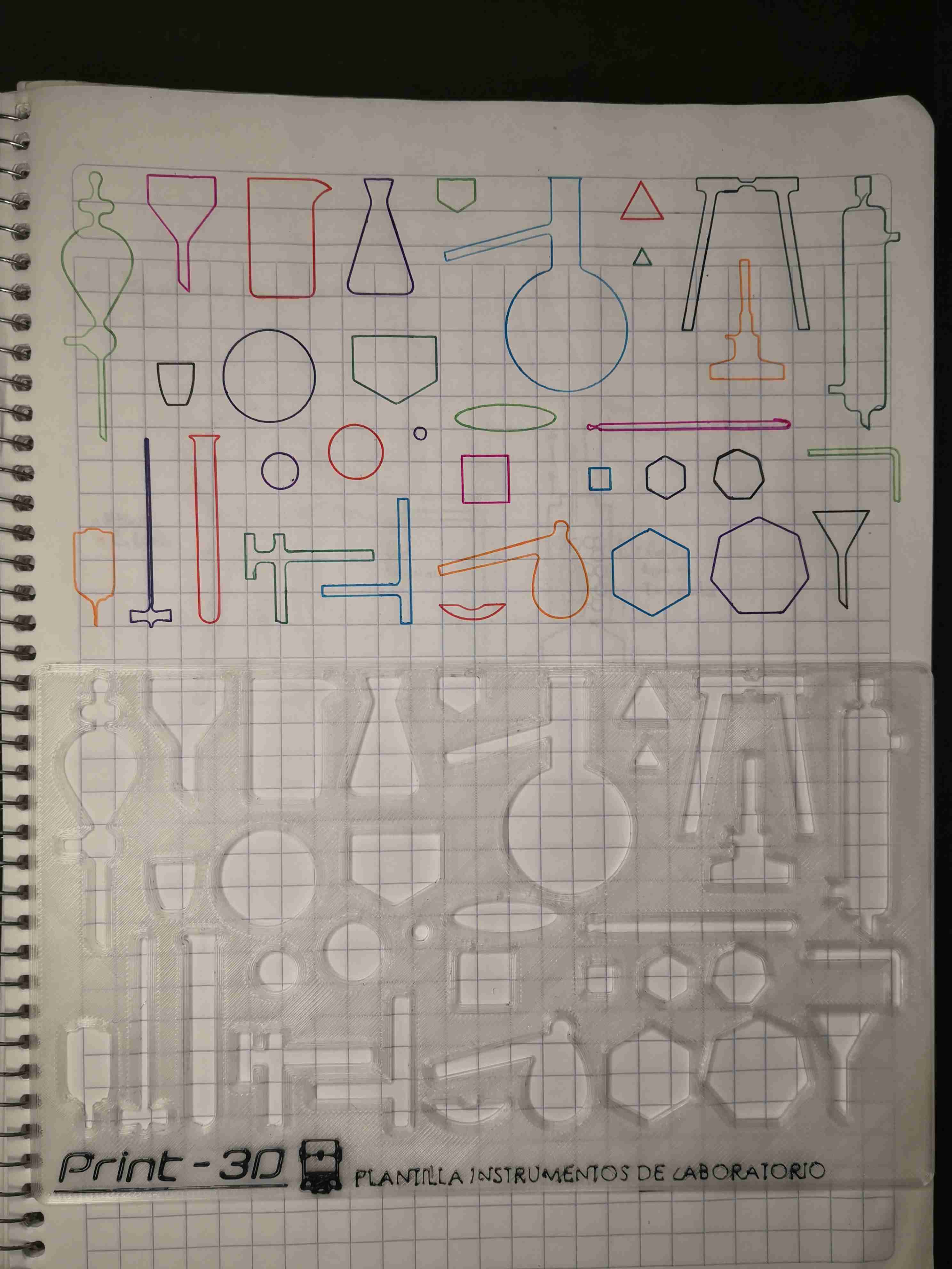 plastic Chemical Templates Physical Chemistry Instruments drawing