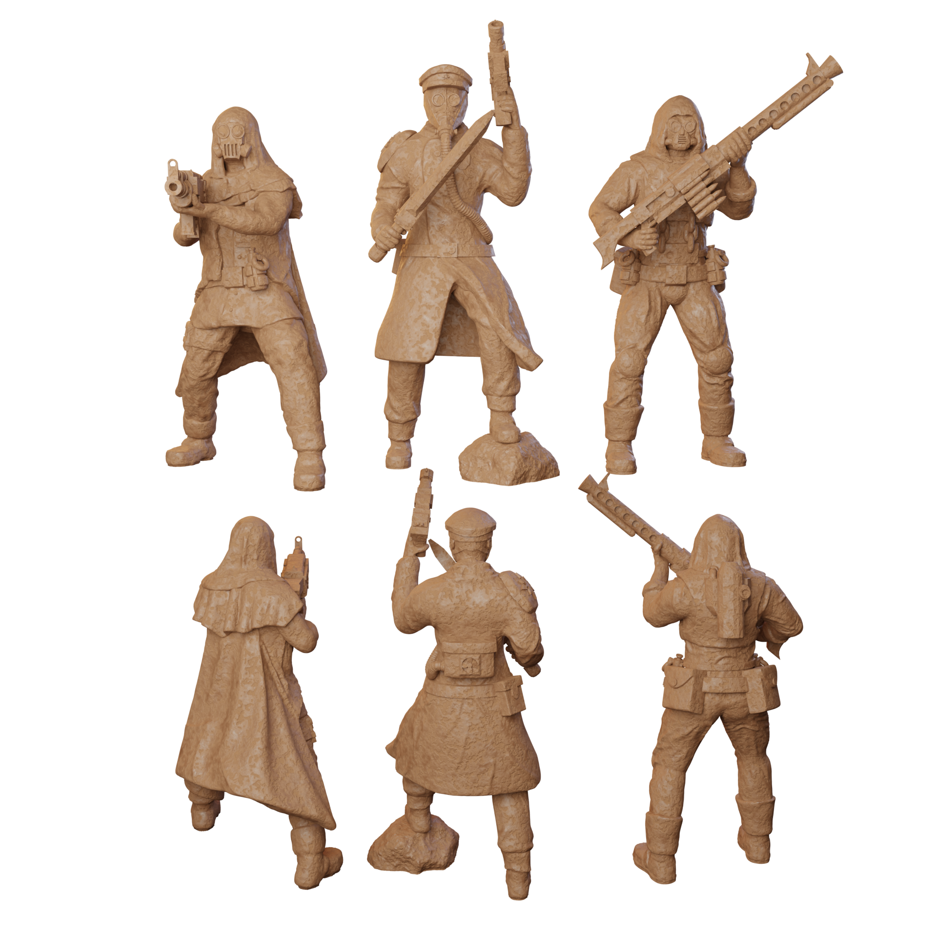SCIFI CULTISTS / RAIDER / SOLDIERS 28MM MINIS (3 IN 1 PACK)