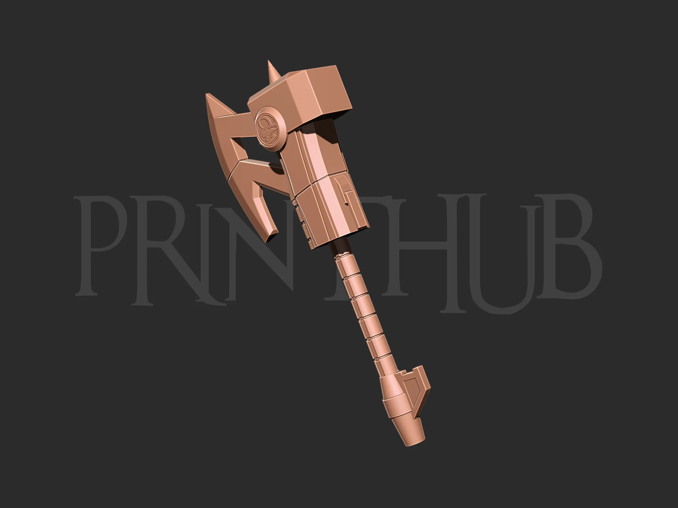 Mmpr Power rangers Black axe 3D print model