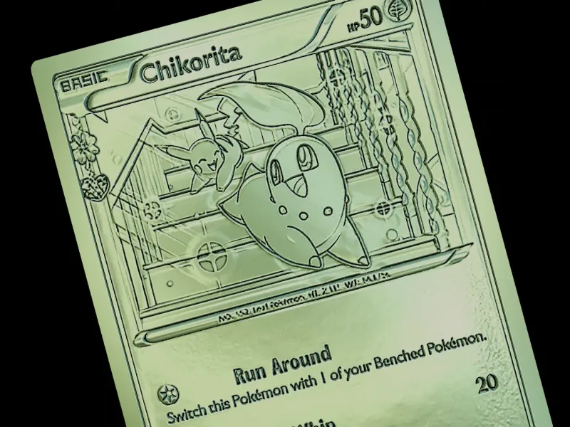 Chikorita pokemon card