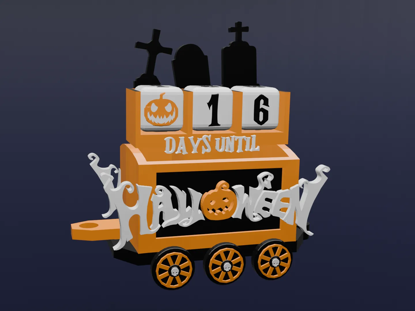 Pumpkin Express - Halloween Train Count-down Calendar
