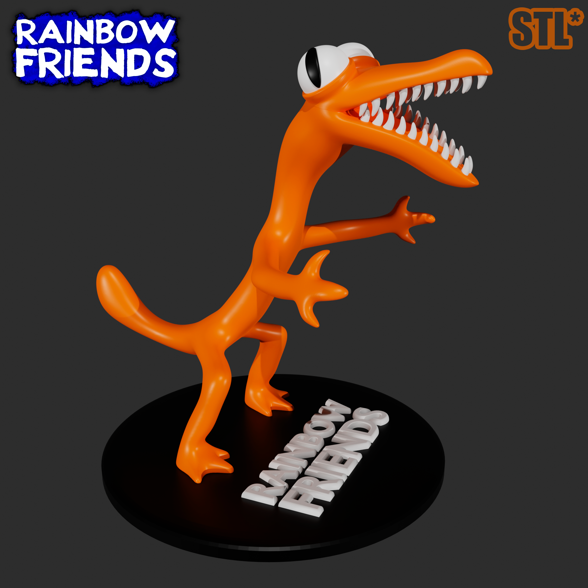 orange from rainbow friends - Download Free 3D model by