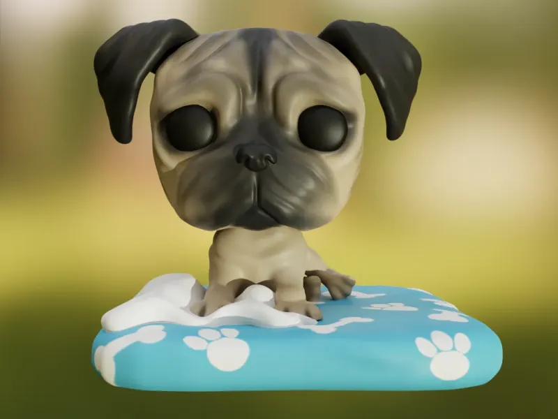 Funko Bulldog en camita