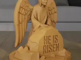 3D Print Angel He Is Risen Easter Statue STL File-8