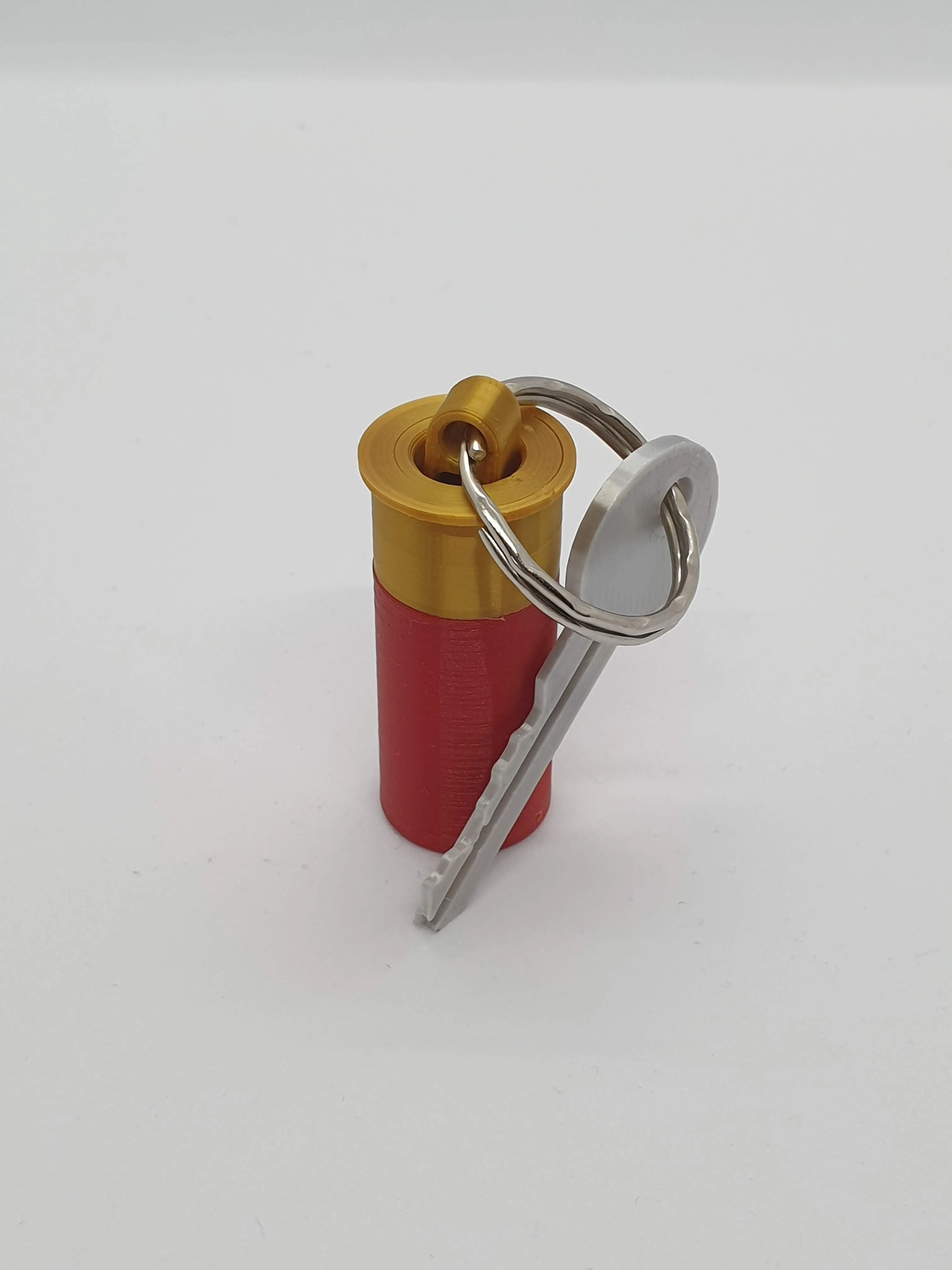 Shotgun Shell Keychain Stash Container