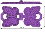 PRINT IN PLACE - WAFFLE MAKER - BUTTERFLY - FOR SENSORY PLAY-5