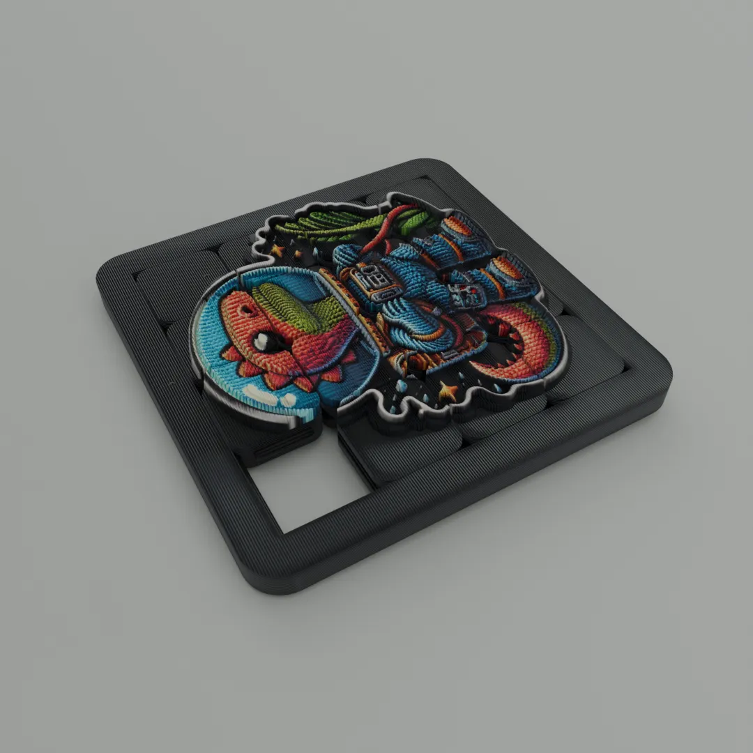 Astrodino the Tactile sliding puzzle in your poket