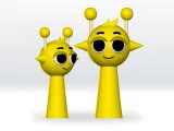 Simon Yellow Sprunki STL, 3mf, Obj, 3D Model Split file-0