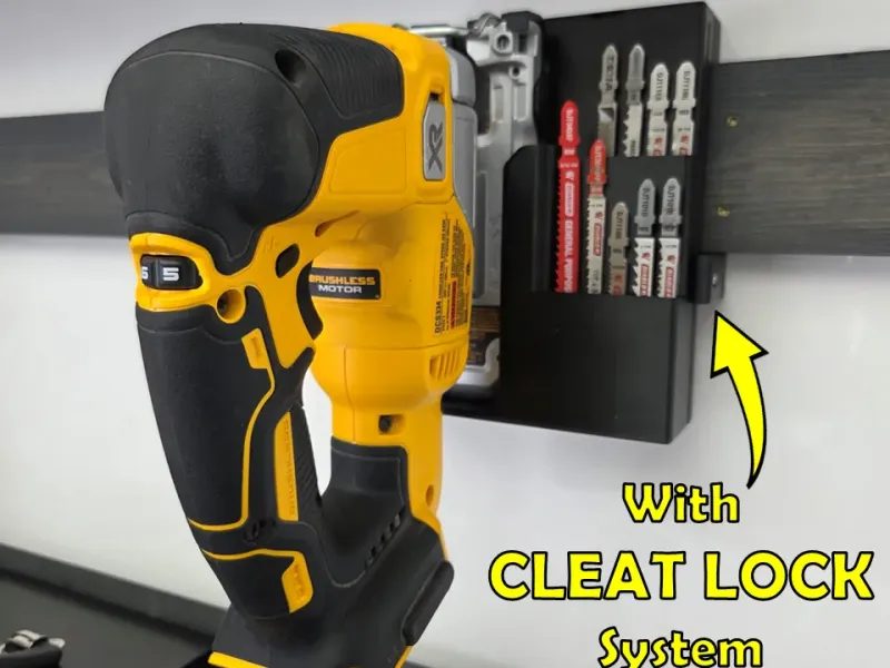 FRENCH CLEAT JIG SAW HOLDER (Designed From Dewalt DCS334)