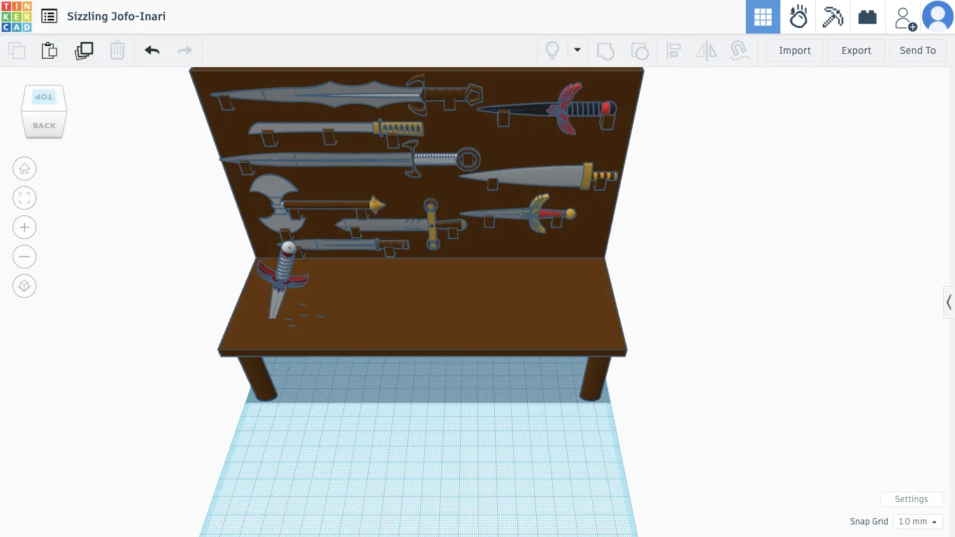 Miniature Games & Accessories STL Download - Weapons Rack (for use with ...