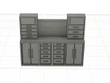 1/24 Cabinet de travail E / Workstation bench E-6