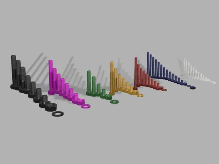 Printable ISO 4017 Screw Set - Tools - PLA - 3D printed product - фото 6