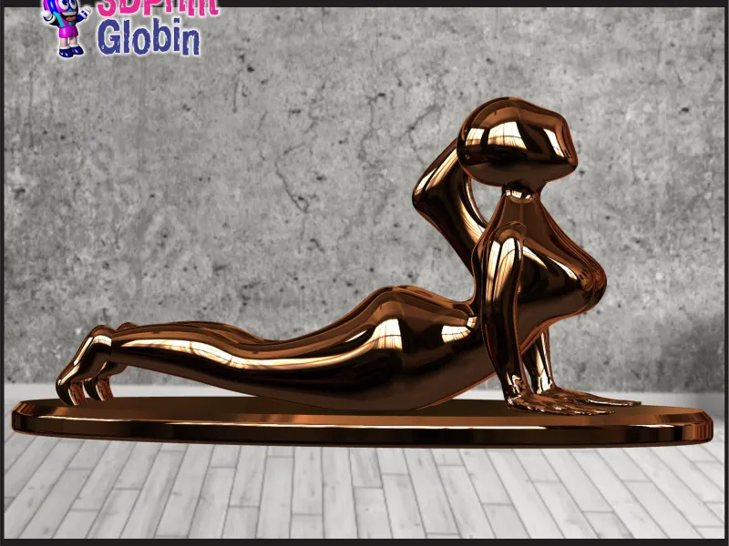 ESCULTURA MUJER YOGA - MEDITANDO