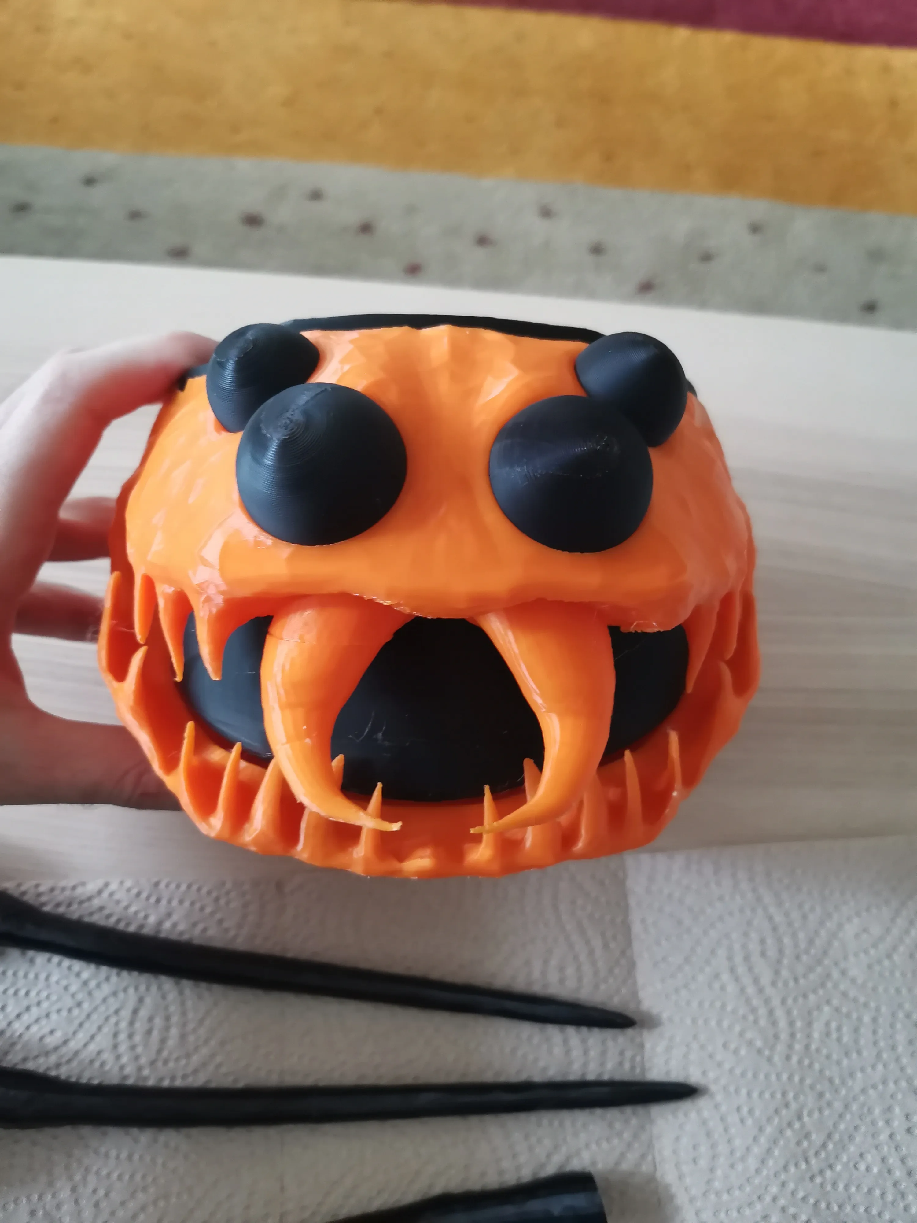 Spider Pumpkin Candy Bowl ~ Halloween ~ (no AMS)