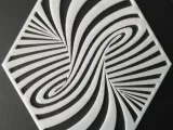 Hexagon shaped optical illusion-0