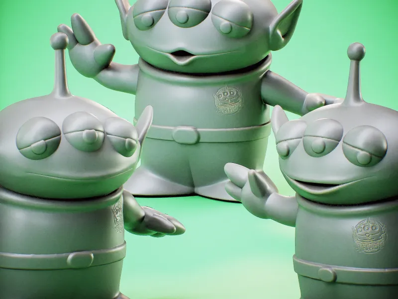 Toy Story - Aliens "L'artiglio" - Pacchetto x 3 Alieni