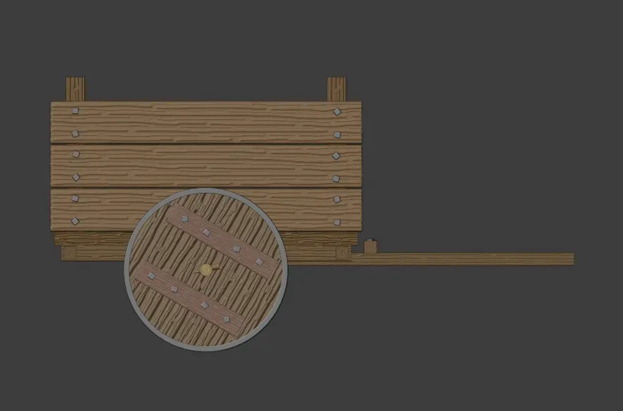 Simple Wooden Cart