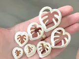 Monstera clay cutter, tiny earring cutter, monstera, leaf-1