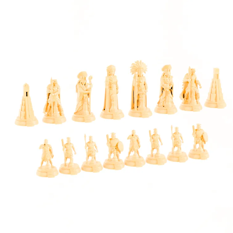 Historical Mayan Empire Chess Set 3MF - STL-3