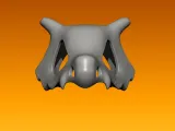 Bone mask - Animal - statue - 3D print-1