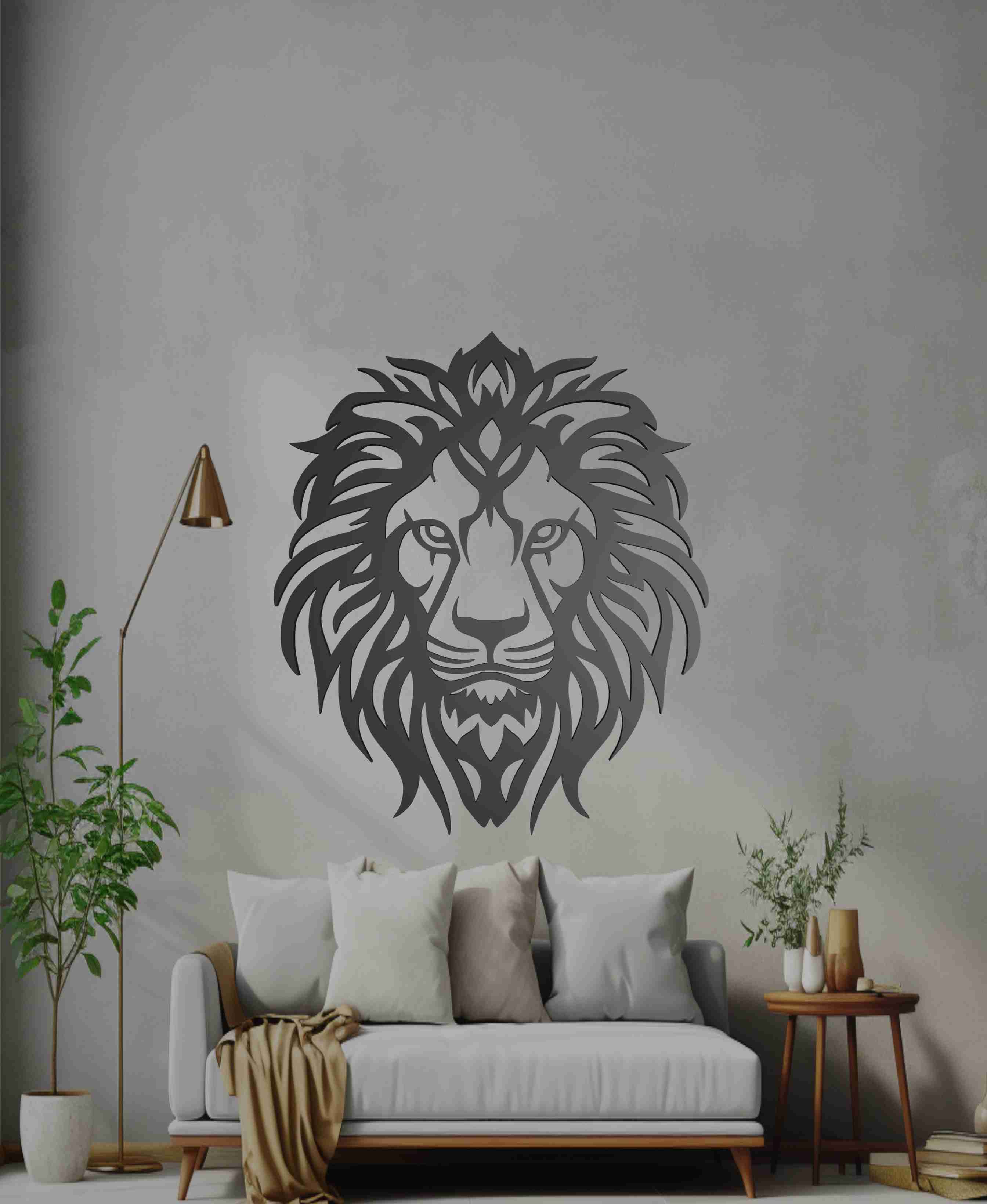 Lion Wall Art 3D models download Creality Cloud